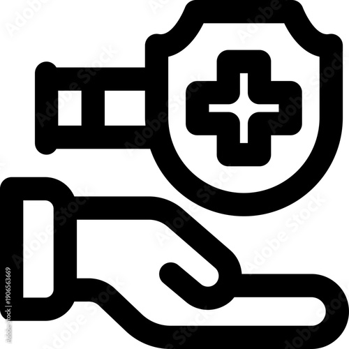 safety line icon. Clean and minimalist vector icon for websites, mobile apps, presentations, and logos. Fully scalable and customizable for any project.