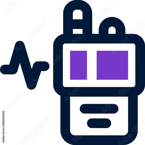 walkie talkie duotone icon. Sleek and modern vector icon for websites, mobile apps, marketing materials, and corporate design. Fully scalable and ready to use.