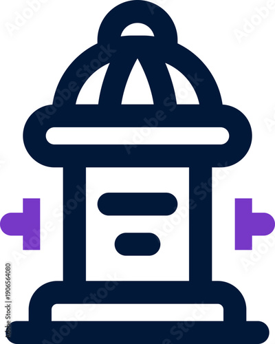 hydrant duotone icon. Sleek and modern vector icon for websites, mobile apps, marketing materials, and corporate design. Fully scalable and ready to use.