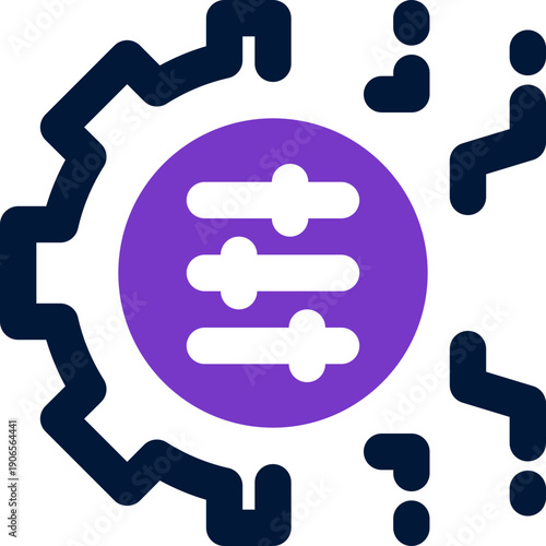 setting duotone icon. Sleek and modern vector icon for websites, mobile apps, marketing materials, and corporate design. Fully scalable and ready to use.