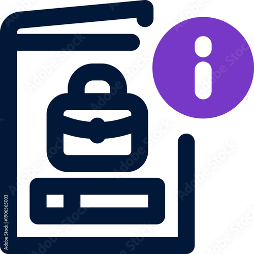 booklet duotone icon. Sleek and modern vector icon for websites, mobile apps, marketing materials, and corporate design. Fully scalable and ready to use.