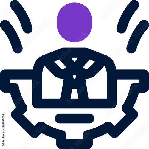 executive duotone icon. Sleek and modern vector icon for websites, mobile apps, marketing materials, and corporate design. Fully scalable and ready to use.