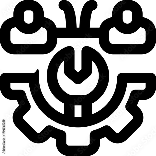 vocational line icon. Clean and minimalist vector icon for websites, mobile apps, presentations, and logos. Fully scalable and customizable for any project.