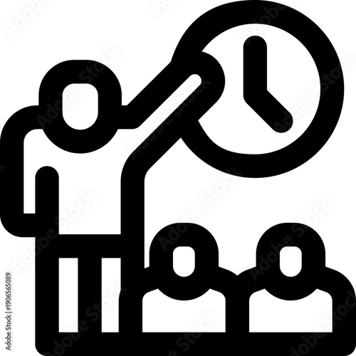 discipline line icon. Clean and minimalist vector icon for websites, mobile apps, presentations, and logos. Fully scalable and customizable for any project.