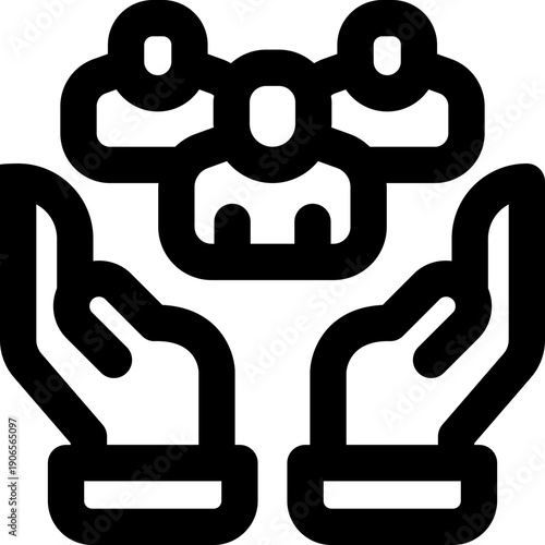 inclusion line icon. Clean and minimalist vector icon for websites, mobile apps, presentations, and logos. Fully scalable and customizable for any project.