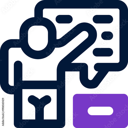 mentor duotone icon. Sleek and modern vector icon for websites, mobile apps, marketing materials, and corporate design. Fully scalable and ready to use.