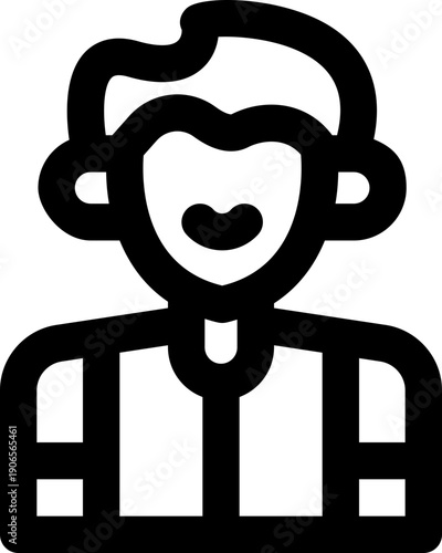 employer line icon. Clean and minimalist vector icon for websites, mobile apps, presentations, and logos. Fully scalable and customizable for any project.