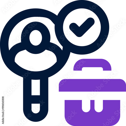 recruitment duotone icon. Sleek and modern vector icon for websites, mobile apps, marketing materials, and corporate design. Fully scalable and ready to use.