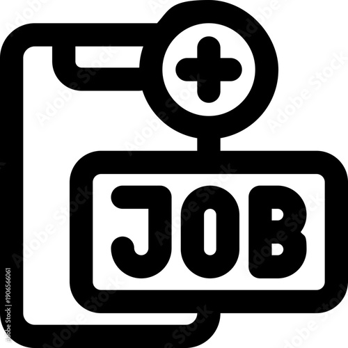 posting line icon. Clean and minimalist vector icon for websites, mobile apps, presentations, and logos. Fully scalable and customizable for any project.