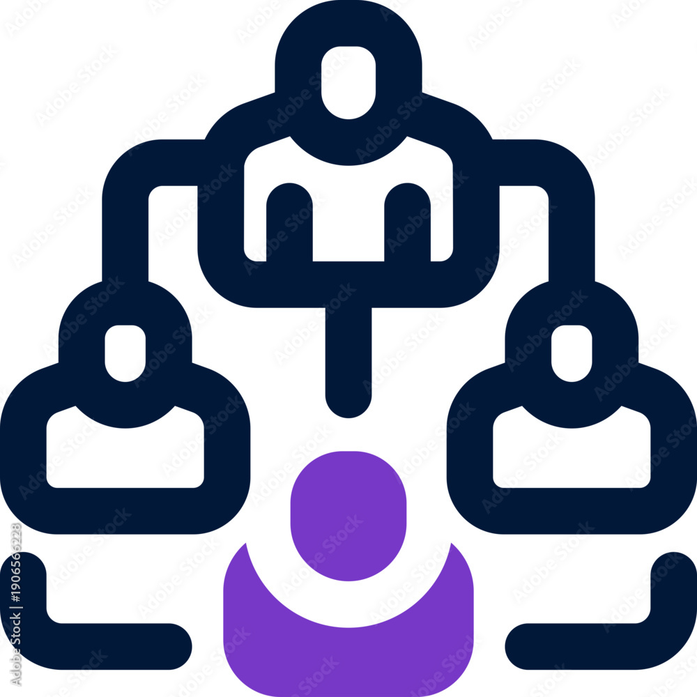 Fototapeta premium job position duotone icon. Sleek and modern vector icon for websites, mobile apps, marketing materials, and corporate design. Fully scalable and ready to use.