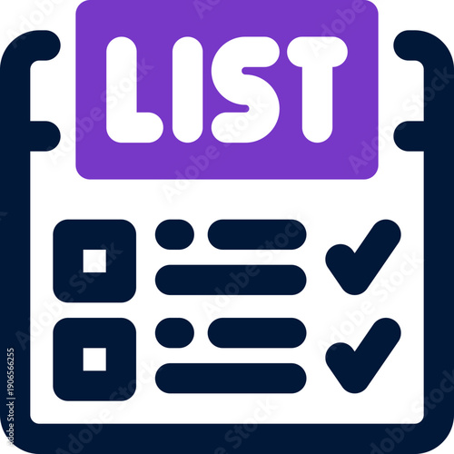 job listing duotone icon. Sleek and modern vector icon for websites, mobile apps, marketing materials, and corporate design. Fully scalable and ready to use.