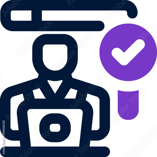 search duotone icon. Sleek and modern vector icon for websites, mobile apps, marketing materials, and corporate design. Fully scalable and ready to use.