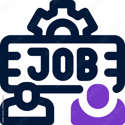 management duotone icon. Sleek and modern vector icon for websites, mobile apps, marketing materials, and corporate design. Fully scalable and ready to use.