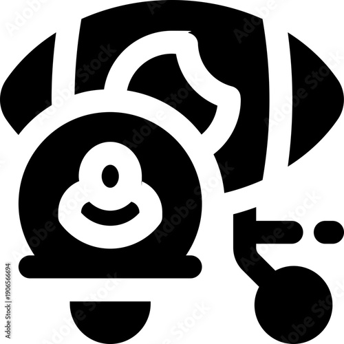 vision glyph icon. Strong and solid vector icon for websites, mobile interfaces, presentations, and visual branding. High quality and easy to edit.