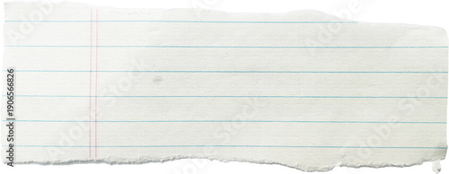 Vintage Ripped Old Striped Paper Memo Note High Quality Isolated