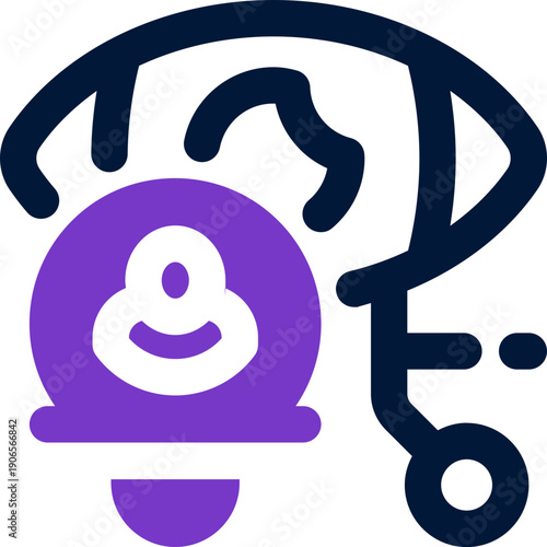 vision duotone icon. Sleek and modern vector icon for websites, mobile apps, marketing materials, and corporate design. Fully scalable and ready to use.