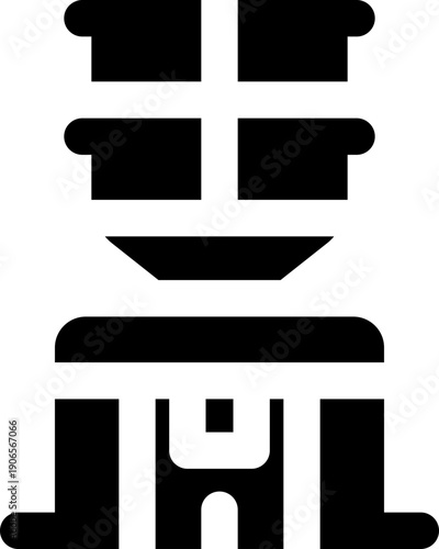 water dispenser glyph icon. Strong and solid vector icon for websites, mobile interfaces, presentations, and visual branding. High quality and easy to edit.