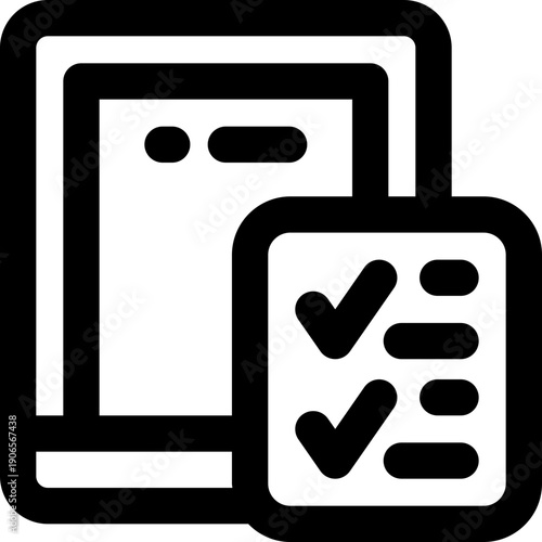 tablet line icon. Clean and minimalist vector icon for websites, mobile apps, presentations, and logos. Fully scalable and customizable for any project.