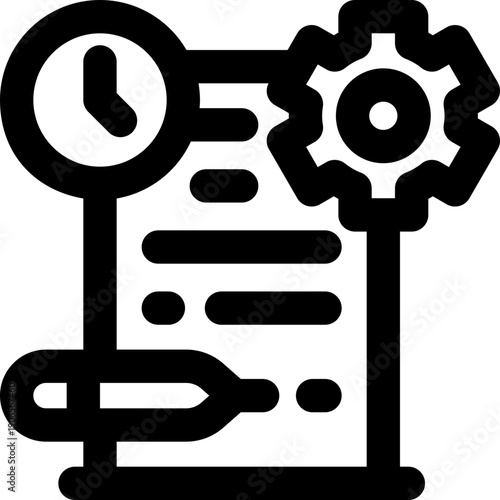 preparation line icon. Clean and minimalist vector icon for websites, mobile apps, presentations, and logos. Fully scalable and customizable for any project.