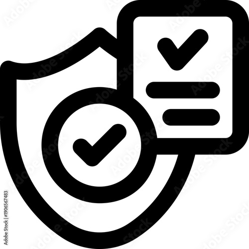 protect line icon. Clean and minimalist vector icon for websites, mobile apps, presentations, and logos. Fully scalable and customizable for any project.