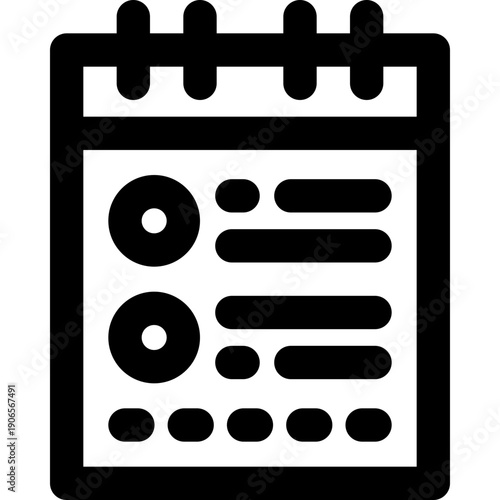 list line icon. Clean and minimalist vector icon for websites, mobile apps, presentations, and logos. Fully scalable and customizable for any project.