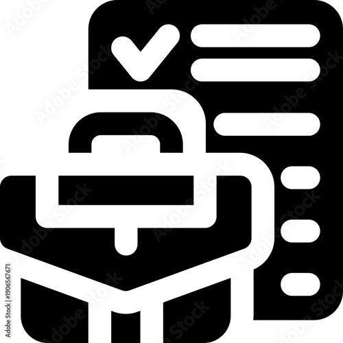 business plan glyph icon. Strong and solid vector icon for websites, mobile interfaces, presentations, and visual branding. High quality and easy to edit.