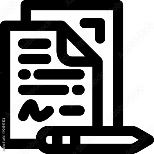 treaty line icon. Clean and minimalist vector icon for websites, mobile apps, presentations, and logos. Fully scalable and customizable for any project.