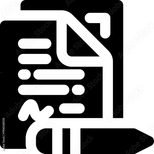 treaty glyph icon. Strong and solid vector icon for websites, mobile interfaces, presentations, and visual branding. High quality and easy to edit.