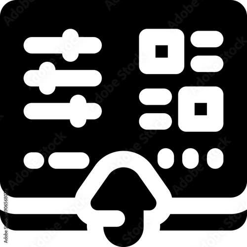 control glyph icon. Strong and solid vector icon for websites, mobile interfaces, presentations, and visual branding. High quality and easy to edit.