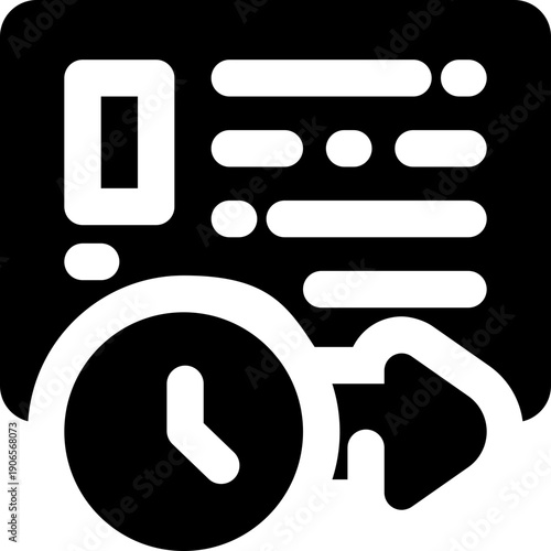 terms glyph icon. Strong and solid vector icon for websites, mobile interfaces, presentations, and visual branding. High quality and easy to edit.