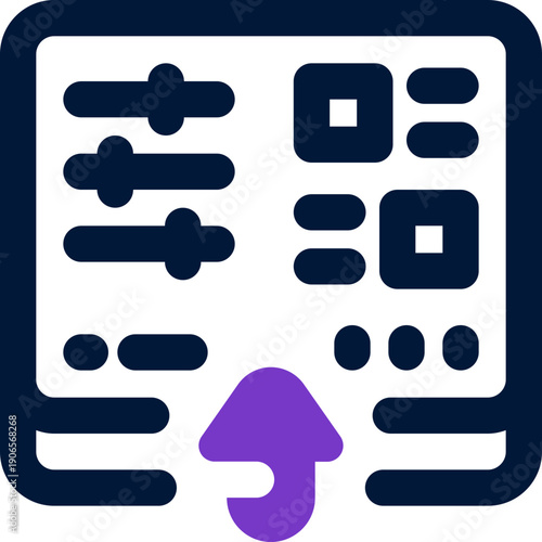 control duotone icon. Sleek and modern vector icon for websites, mobile apps, marketing materials, and corporate design. Fully scalable and ready to use.