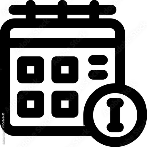 event information line icon. Clean and minimalist vector icon for websites, mobile apps, presentations, and logos. Fully scalable and customizable for any project.