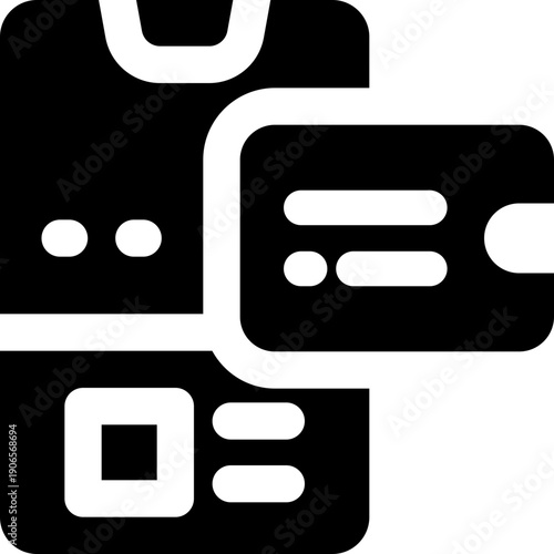 online ticket glyph icon. Strong and solid vector icon for websites, mobile interfaces, presentations, and visual branding. High quality and easy to edit.