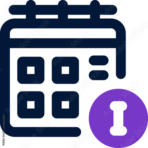 event information duotone icon. Sleek and modern vector icon for websites, mobile apps, marketing materials, and corporate design. Fully scalable and ready to use.