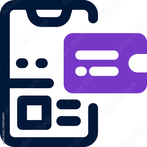 online ticket duotone icon. Sleek and modern vector icon for websites, mobile apps, marketing materials, and corporate design. Fully scalable and ready to use.