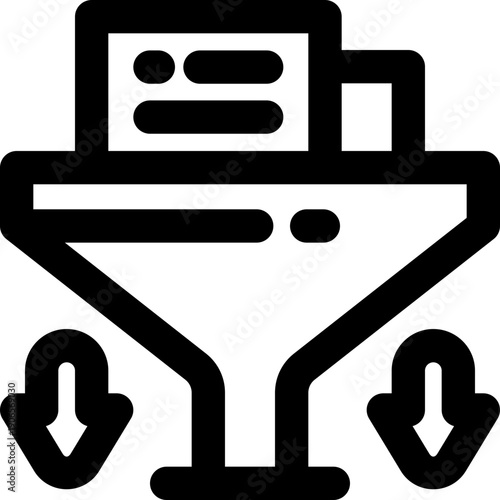 extraction line icon. Clean and minimalist vector icon for websites, mobile apps, presentations, and logos. Fully scalable and customizable for any project.