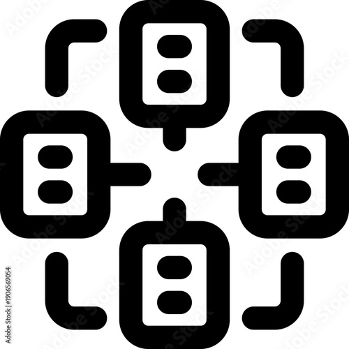 workflow line icon. Clean and minimalist vector icon for websites, mobile apps, presentations, and logos. Fully scalable and customizable for any project.