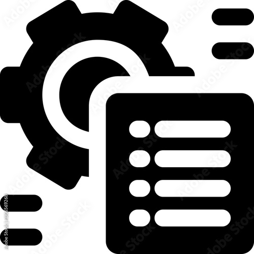 project glyph icon. Strong and solid vector icon for websites, mobile interfaces, presentations, and visual branding. High quality and easy to edit.