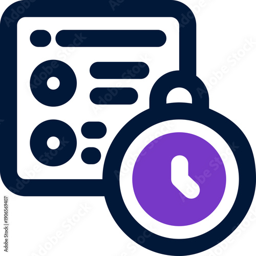 task planning duotone icon. Sleek and modern vector icon for websites, mobile apps, marketing materials, and corporate design. Fully scalable and ready to use.