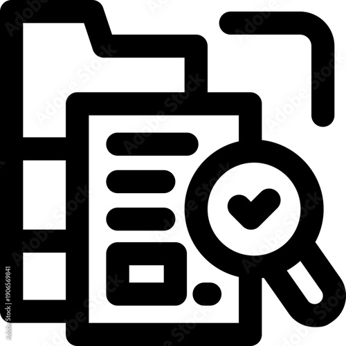 investigation line icon. Clean and minimalist vector icon for websites, mobile apps, presentations, and logos. Fully scalable and customizable for any project.