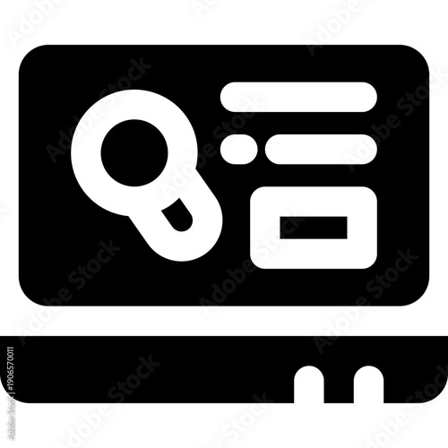 test glyph icon. Strong and solid vector icon for websites, mobile interfaces, presentations, and visual branding. High quality and easy to edit.