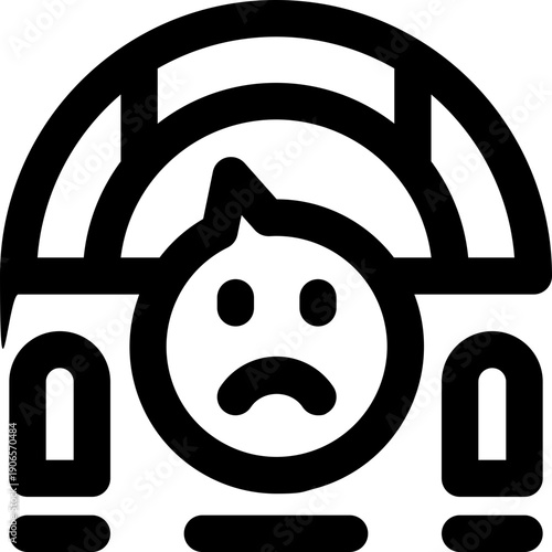 bad quality line icon. Clean and minimalist vector icon for websites, mobile apps, presentations, and logos. Fully scalable and customizable for any project.