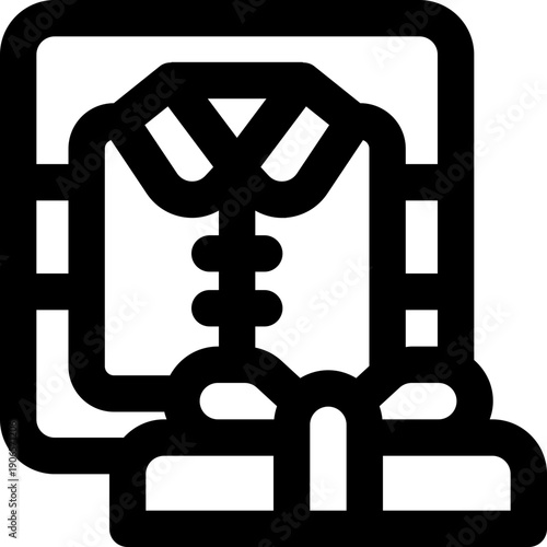 shirt line icon. Clean and minimalist vector icon for websites, mobile apps, presentations, and logos. Fully scalable and customizable for any project.