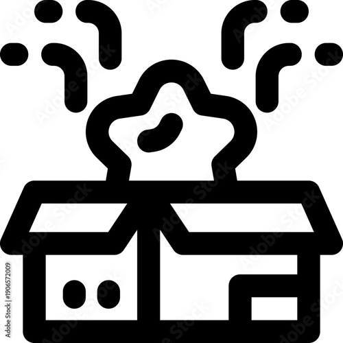 giveaway line icon. clean and minimalist vector icon for websites, mobile apps, presentations, and logos. fully scalable and customizable for any project.