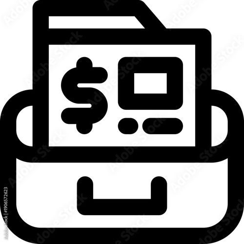 commerce line icon. Clean and minimalist vector icon for websites, mobile apps, presentations, and logos. Fully scalable and customizable for any project.