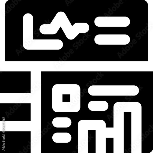 dashboard glyph icon. Strong and solid vector icon for websites, mobile interfaces, presentations, and visual branding. High quality and easy to edit.