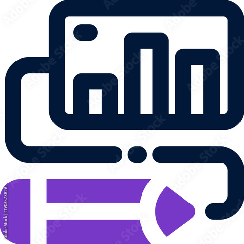 business plan duotone icon. Sleek and modern vector icon for websites, mobile apps, marketing materials, and corporate design. Fully scalable and ready to use.