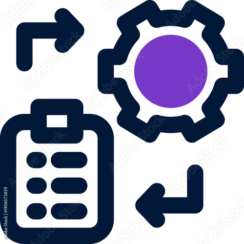 implementation duotone icon. Sleek and modern vector icon for websites, mobile apps, marketing materials, and corporate design. Fully scalable and ready to use.