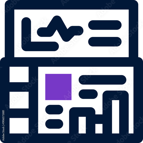 dashboard duotone icon. Sleek and modern vector icon for websites, mobile apps, marketing materials, and corporate design. Fully scalable and ready to use.