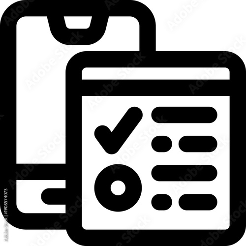 online wishlist line icon. Clean and minimalist vector icon for websites, mobile apps, presentations, and logos. Fully scalable and customizable for any project.